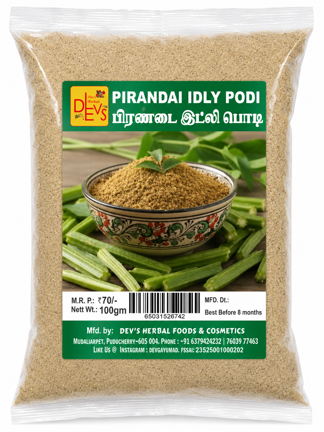 Pirandai Idli Podi